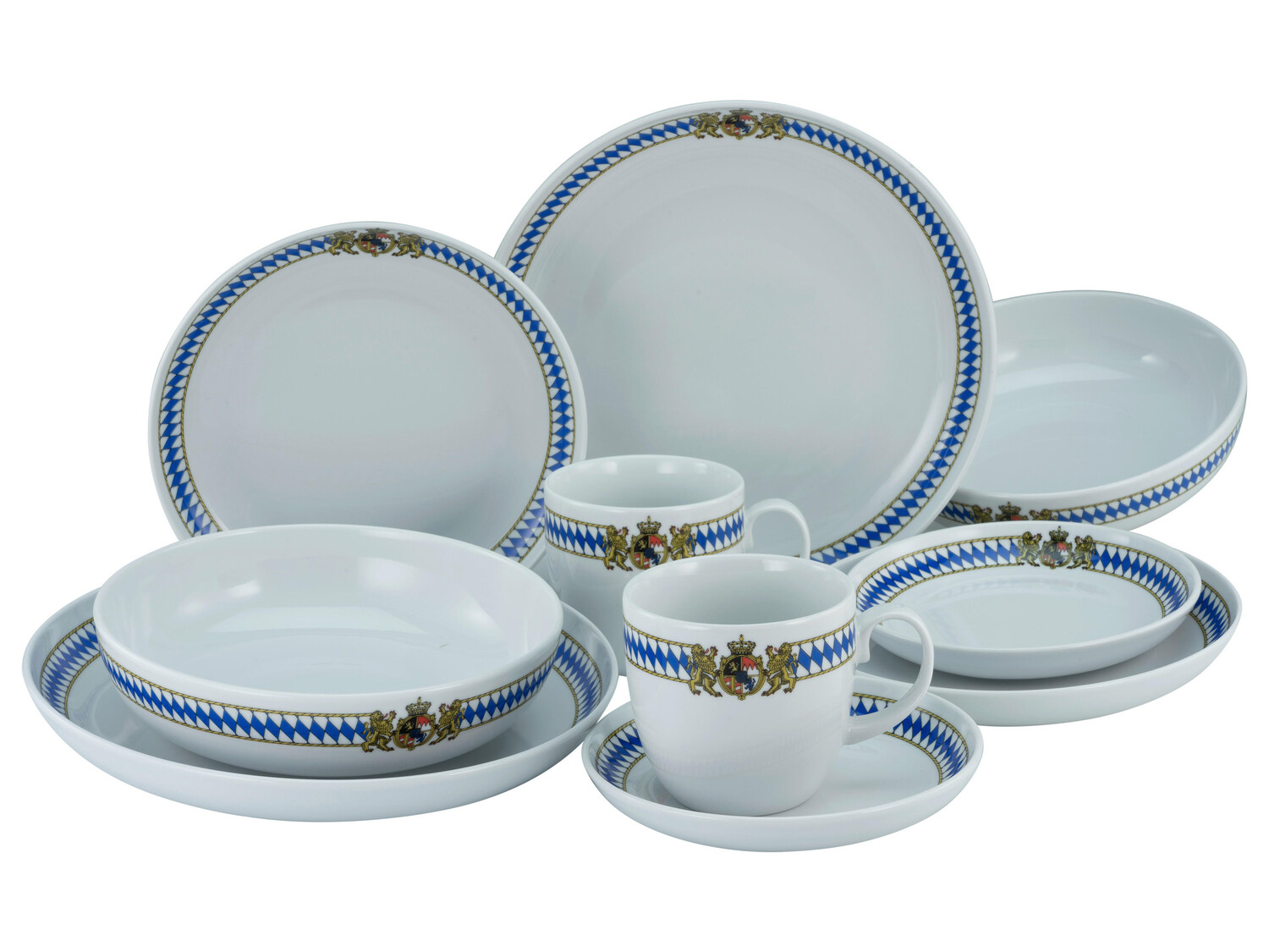 

Комбинированный сервиз 10 штук allround love bavaria Creatable, мультиколор