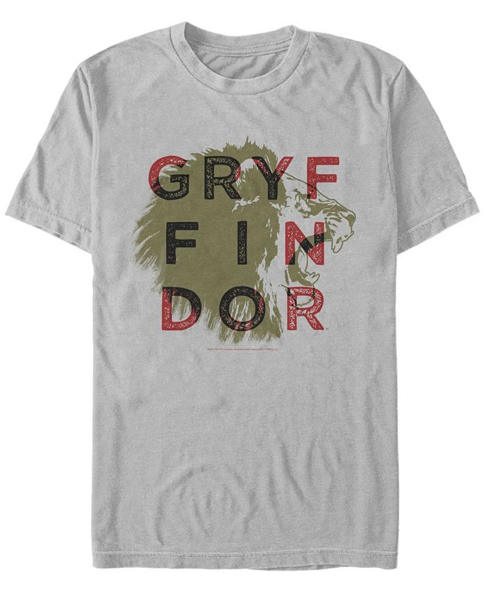 Мужская футболка с короткими рукавами «Гарри Поттер» и «Гриффиндорский лев» Fifth Sun, серый вы приняты