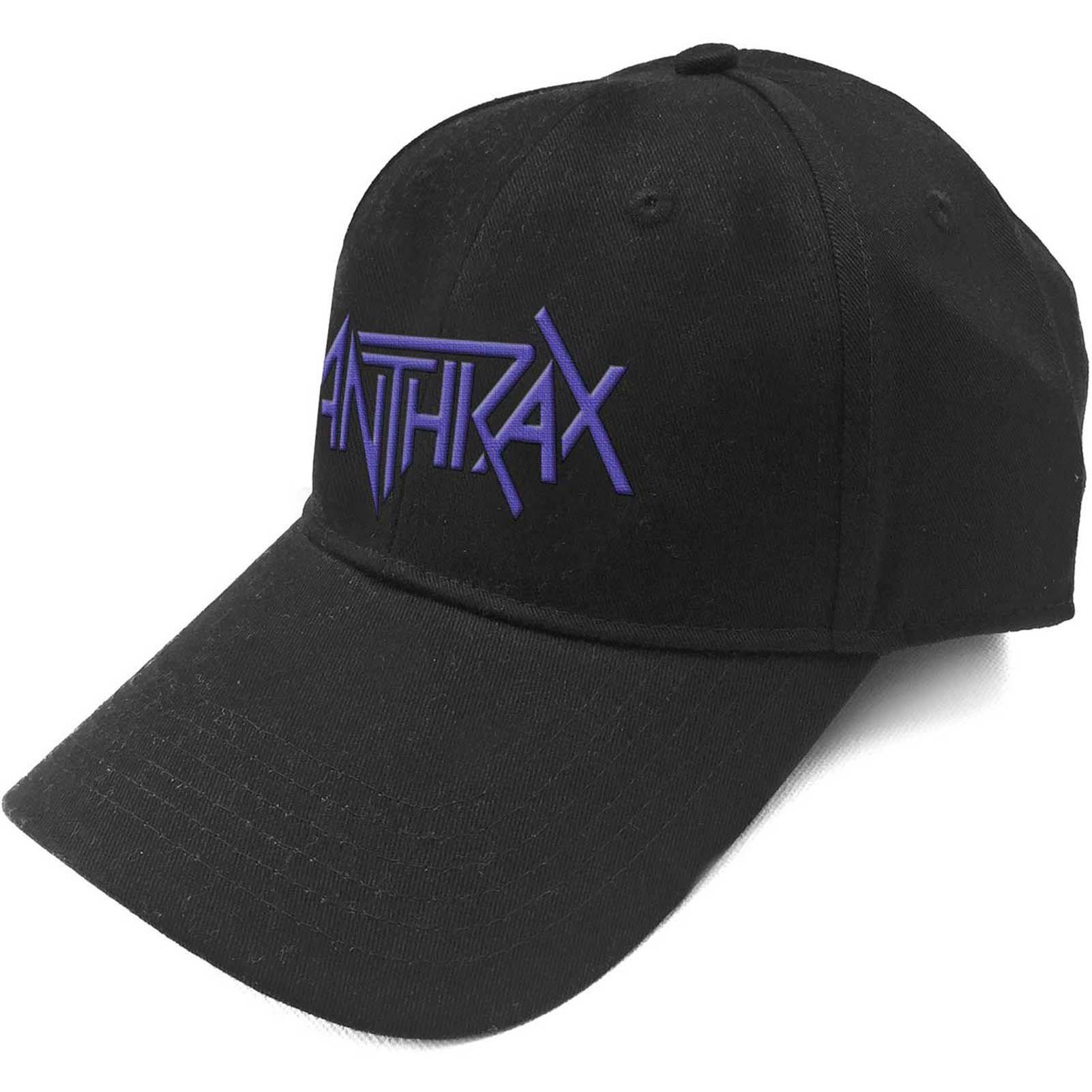 Логотип группы среди живой бейсболки с ремешком Anthrax, черный бейсбольная кепка с логотипом heart break tom petty черный
