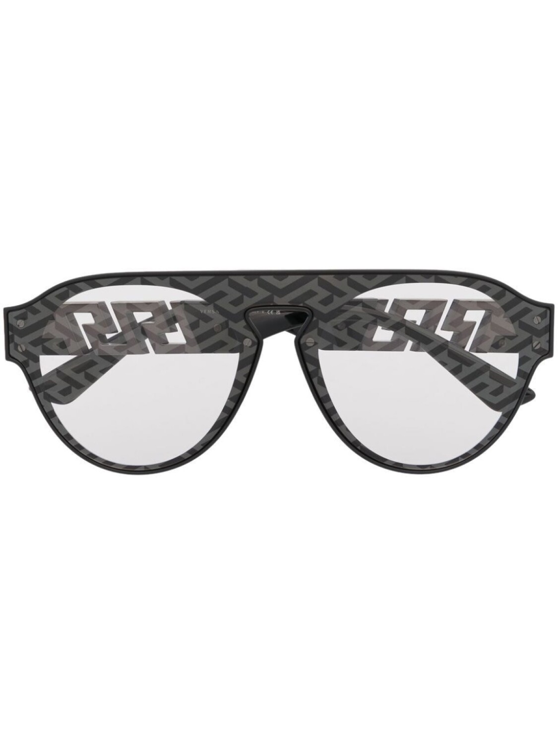 

Солнцезащитные очки с орнаментом Greca Versace Eyewear, черный