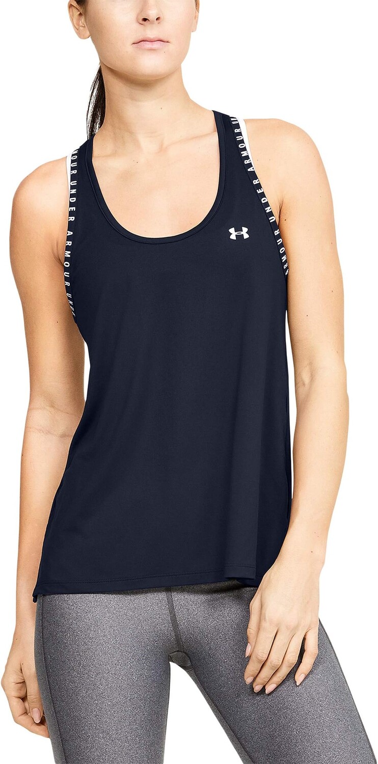 

Нокаут-танк Under Armour, цвет Midnight Navy/Midnight Navy/White