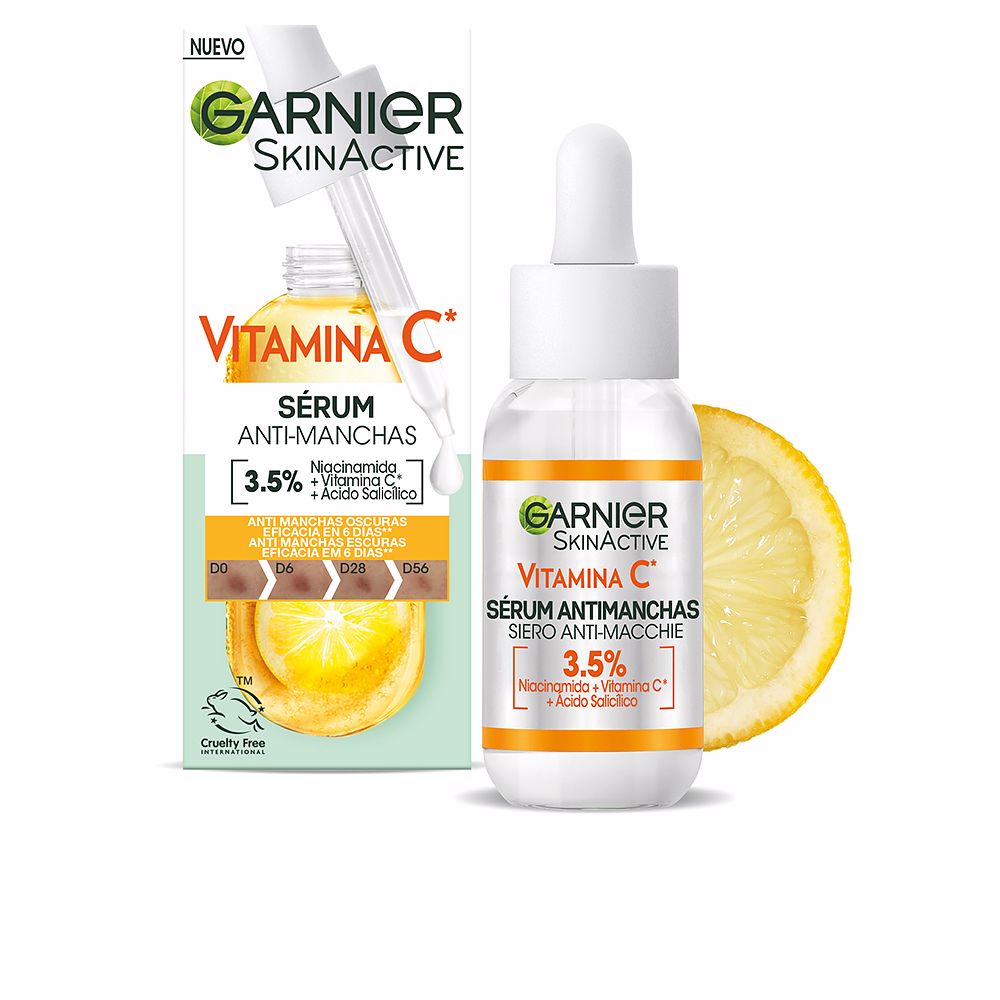 Крем против пятен на коже Skinactive vitamina c sérum antimanchas Garnier, 30 мл цена и фото