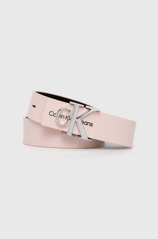 Кожаный ремень Calvin Klein Calvin Klein Jeans, розовый