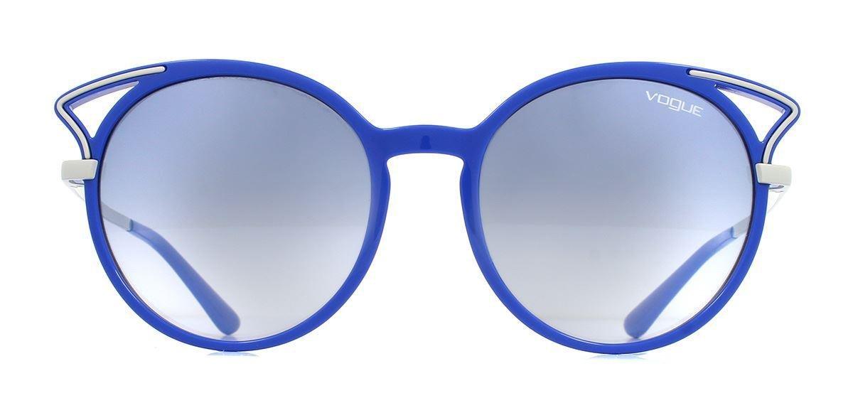 Круглый Синий Градиент Голубой Зеркальный Серебристый VO5136S Vogue, синий