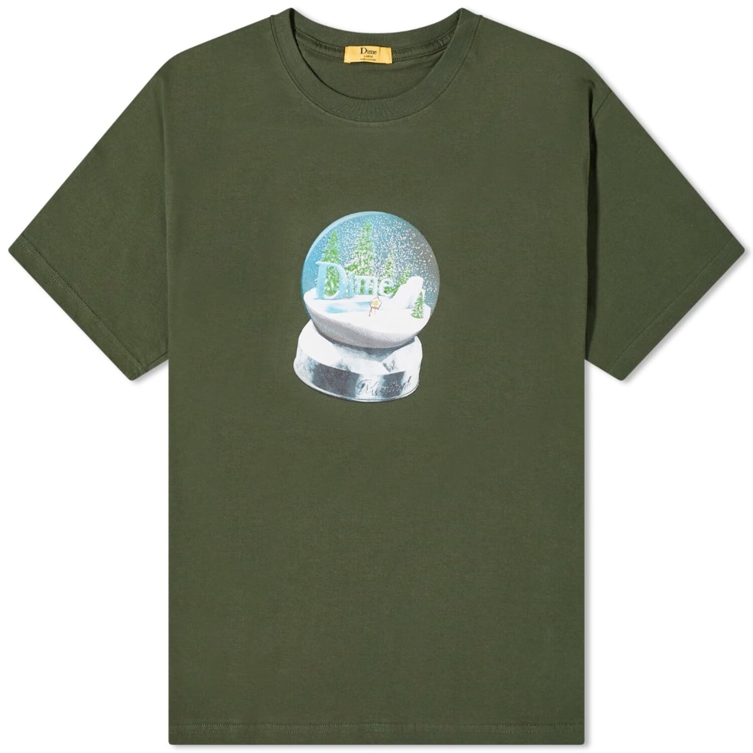 

Футболка Dime Snow Globe, цвет Forest Green