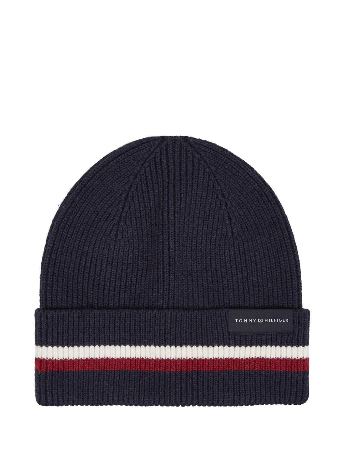 

Шапка в рубчик в полоску Tommy Hilfiger, синий