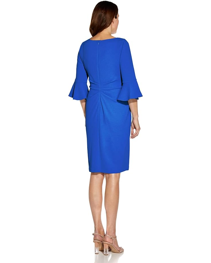 

Платье Adrianna Papell Stretch Rio Knit Draped Sheath with Bell Sleeves, цвет Blue Sapphire