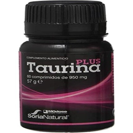 

Таурин Плюс 850 мг 60 таблеток, Soria Natural