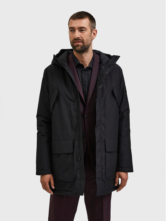 

Зимняя куртка стандартного кроя Selected Homme, черный