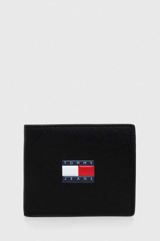 

Кожаный кошелек Tommy Jeans, черный