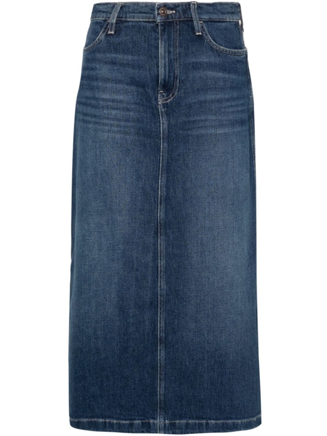 

7 For All Mankind джинсовая юбка миди, синий