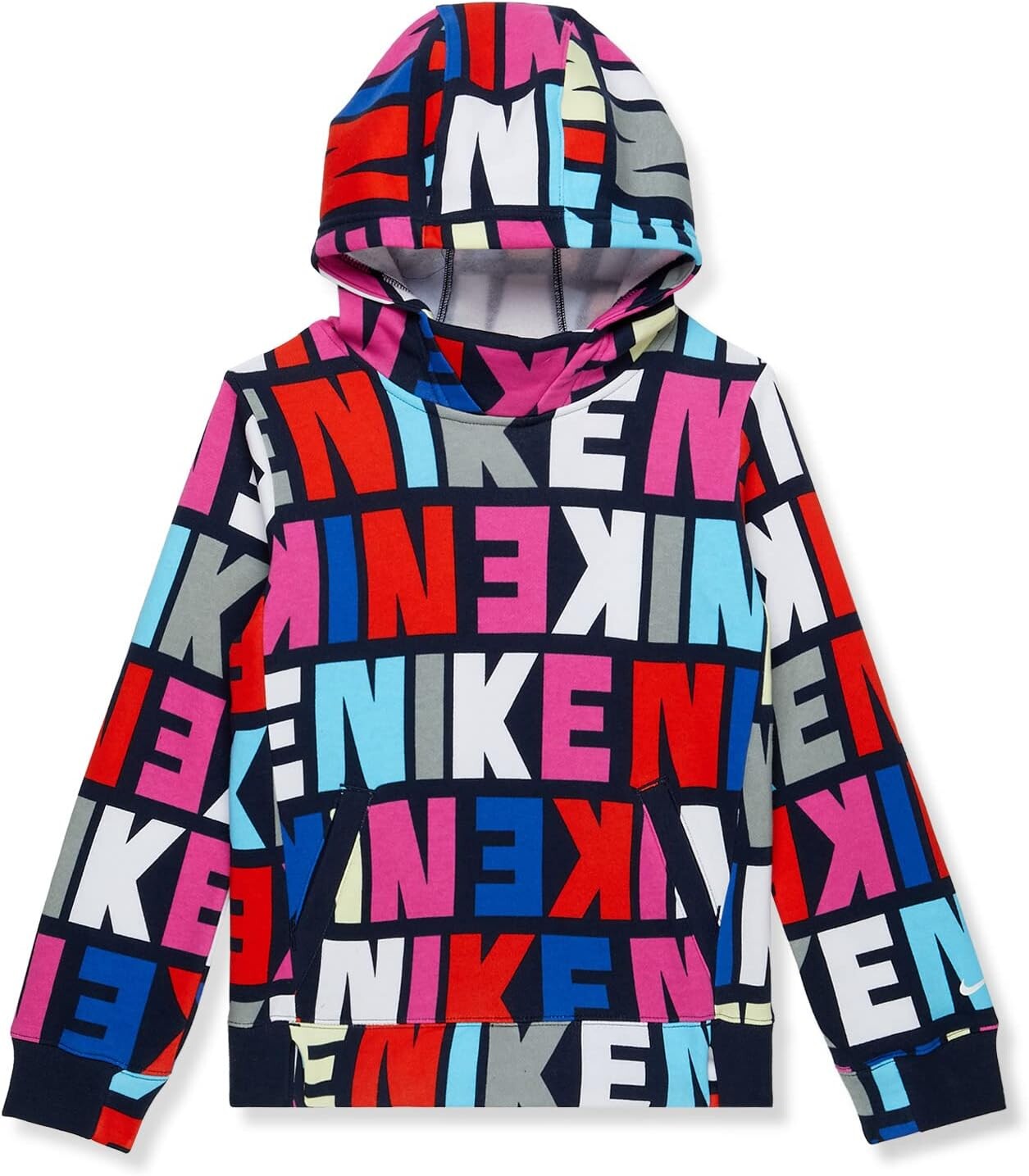 

Худи Nike NSW Fleece Hoodie Logo Print, цвет Obsidian/Obsidian/White