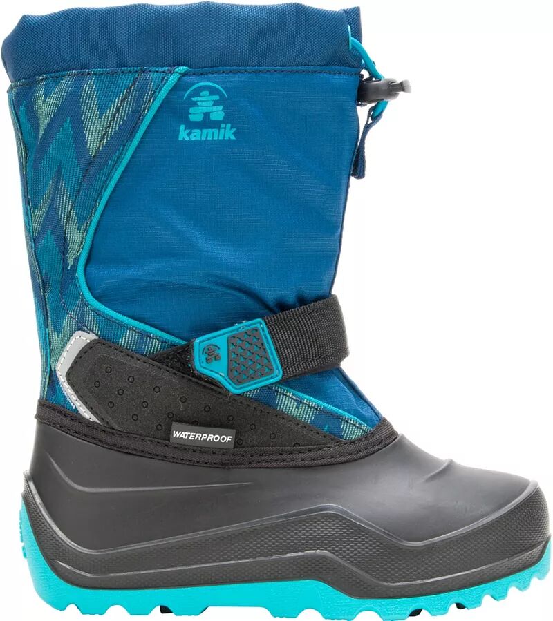Детские зимние ботинки Kamik Snowfall 2, темно-синий/бирюзовый