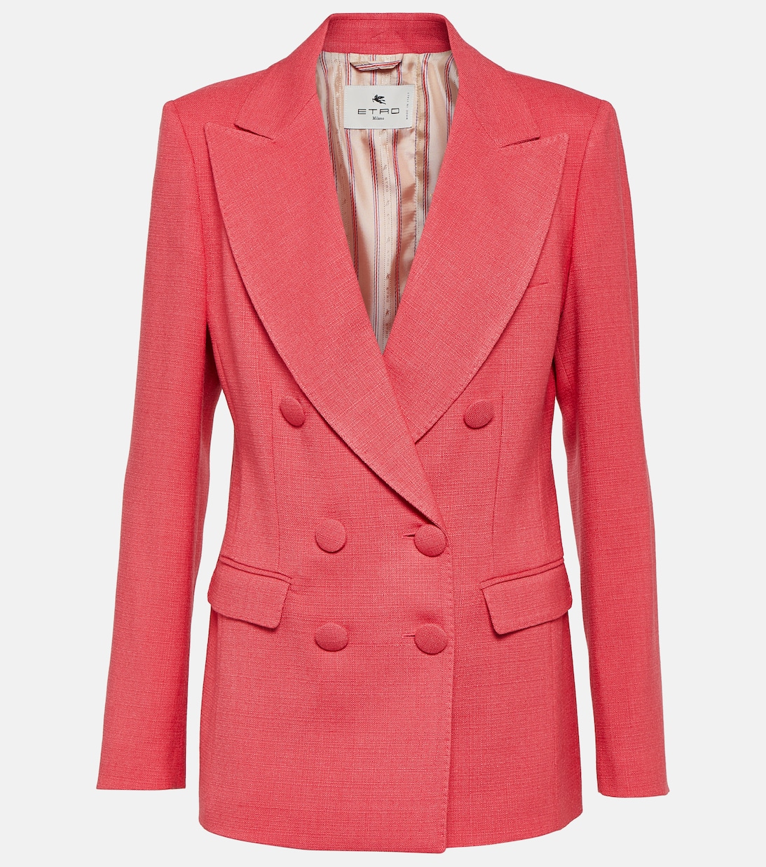 цена Двубортный пиджак ETRO, розовый
