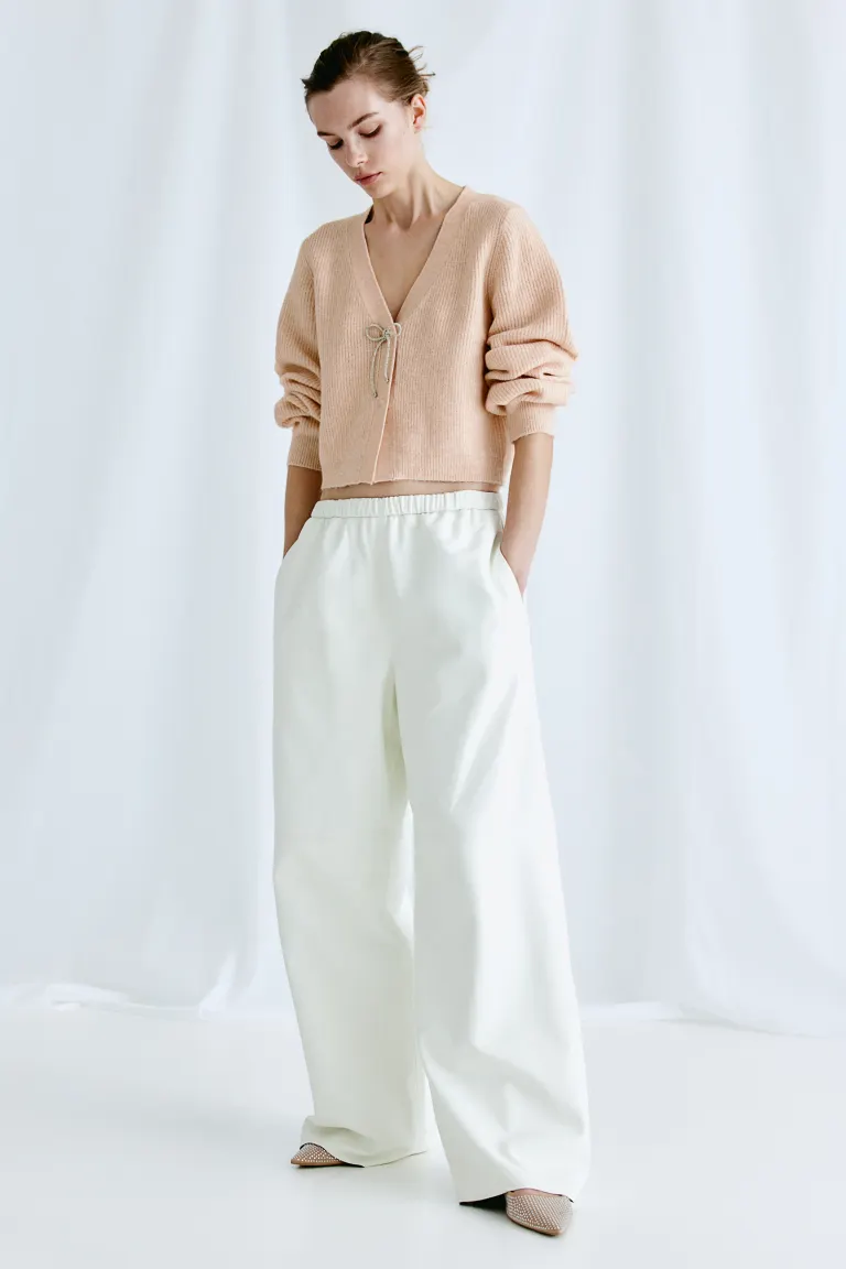 

Жилет с лентой из стразов H&M, розовый