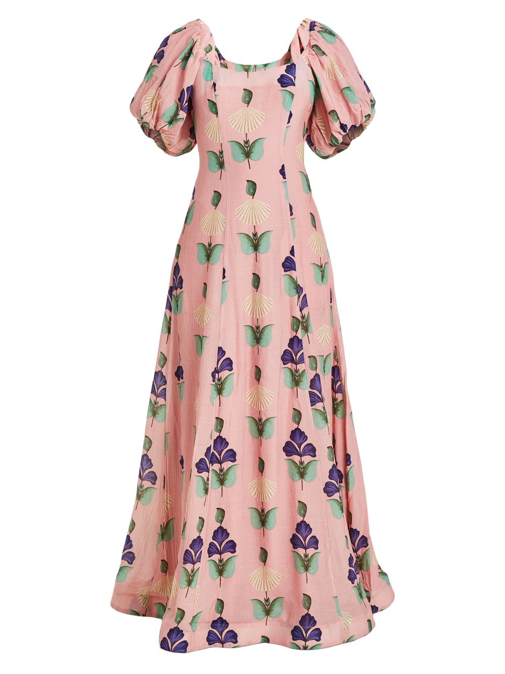 Платье с пышными рукавами и цветочным принтом Arrabbiata Mestiza New York, розовый