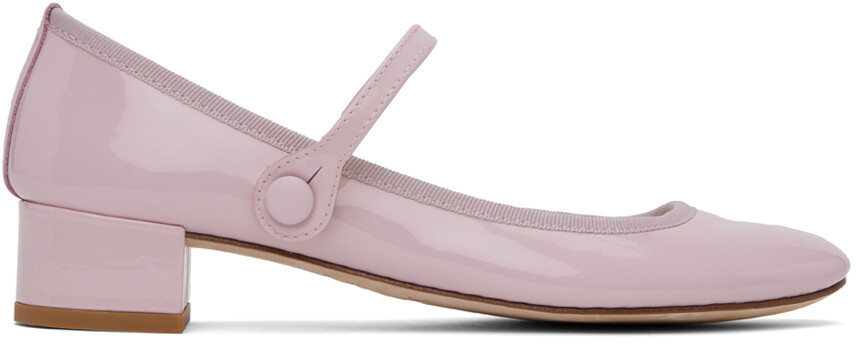 

Эксклюзивные балетки Repetto SSENSE розового цвета с розами
