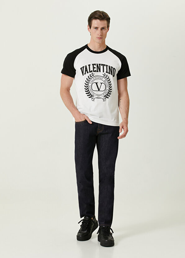 

Темно-синие джинсовые брюки Valentino, Синий