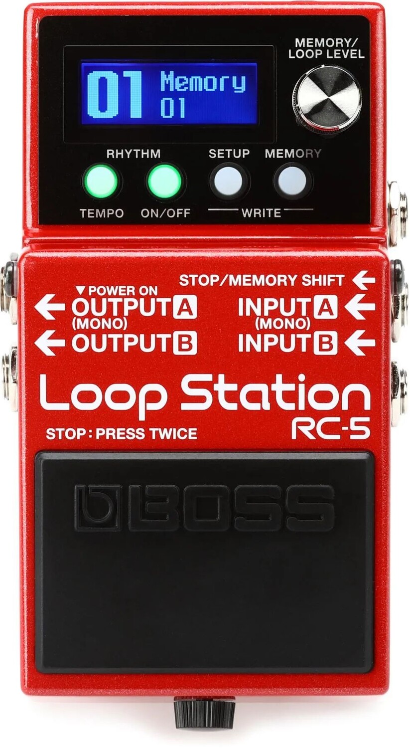 

Компактная педаль для записи фраз Boss RC-5 Loop Station