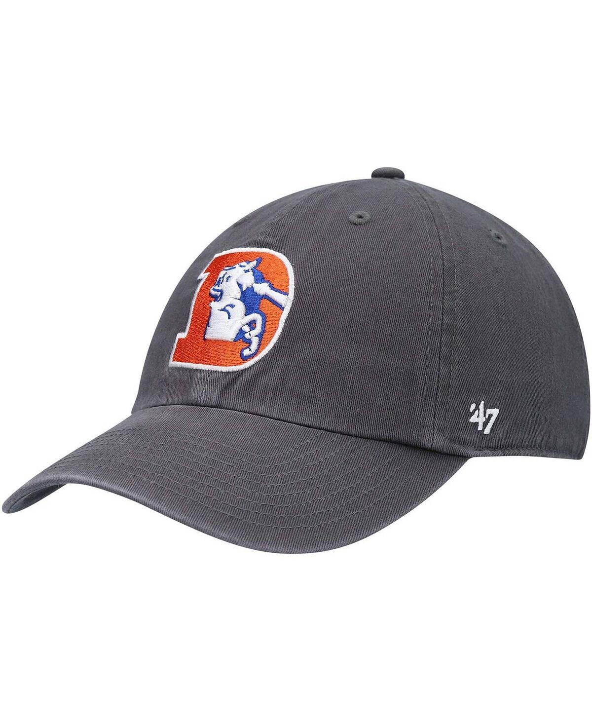

Мужская темно-серая регулируемая шапка Denver Broncos Clean Up Legacy '47 Brand