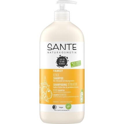 

SANTE FAMILY Шампунь с органическим оливковым маслом и гороховым протеином 950 мл Sante Naturkosmetik