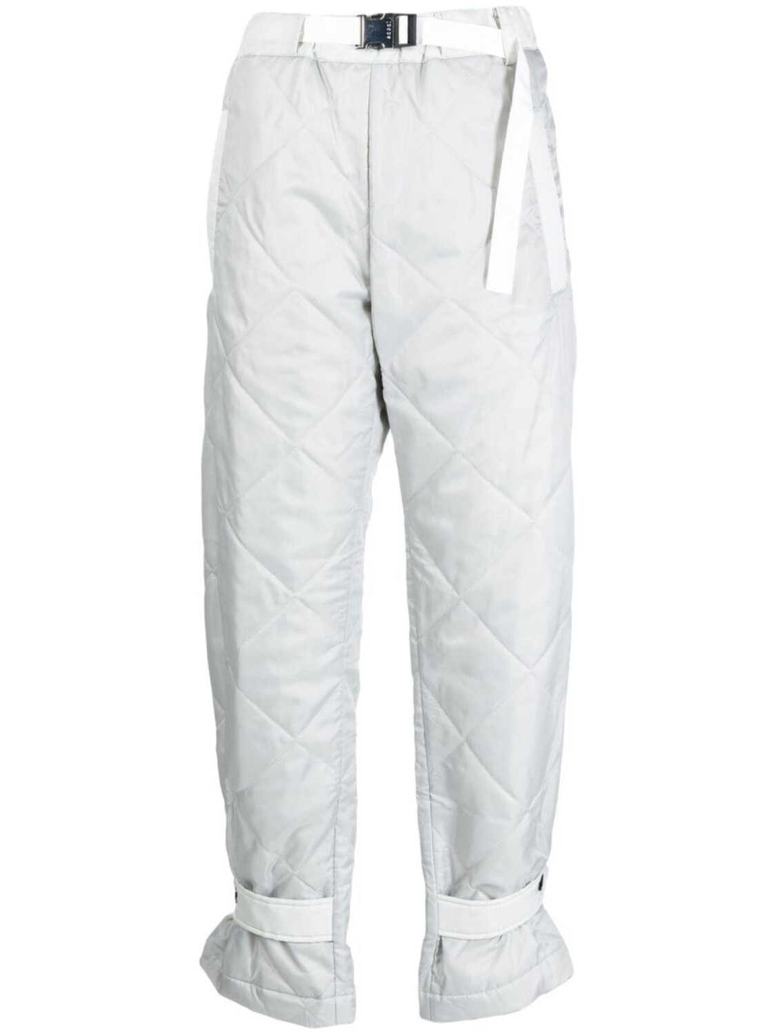 

Стеганые брюки прямого кроя sacai, серый