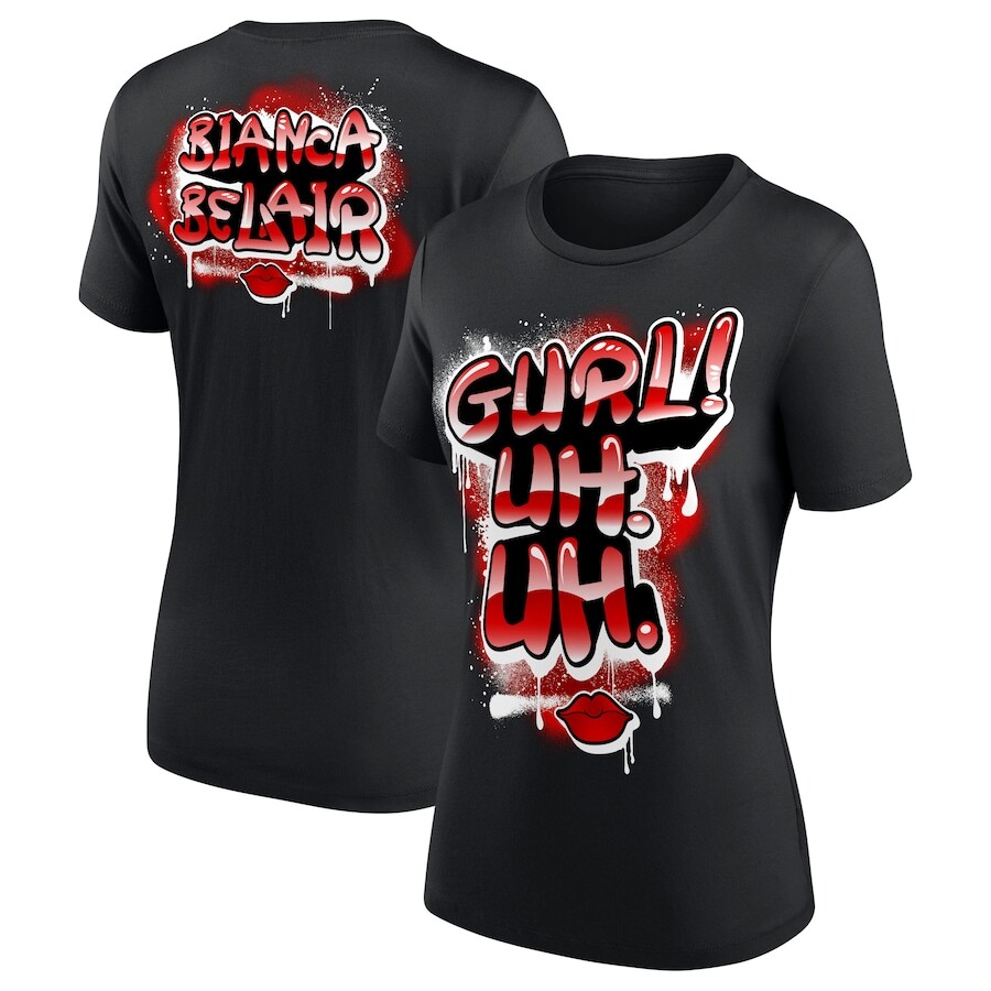 

Футболка с коротким рукавом WWE Authentic Bianca Belair, черный