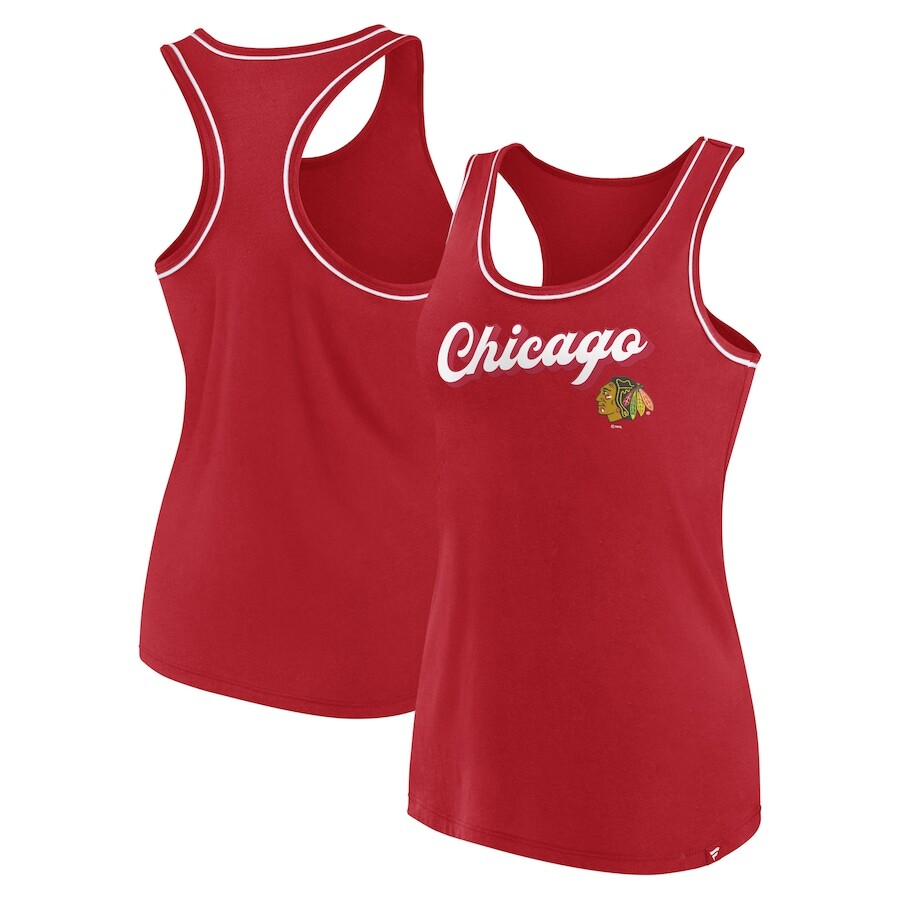

Топ Fanatics Branded Chicago Blackhawks, красный