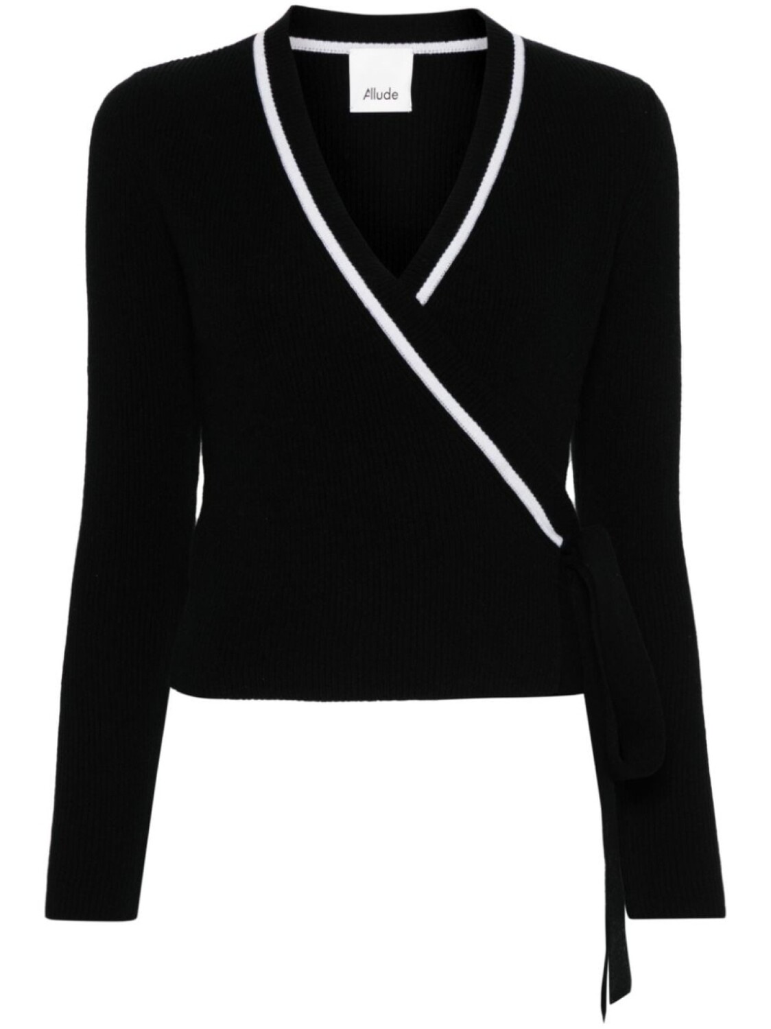 

Allude кардиган в рубчик с запахом, черный