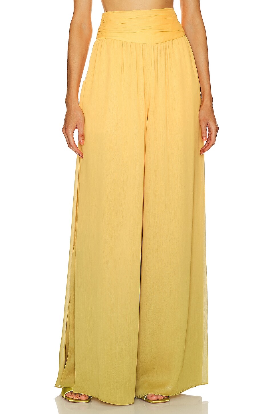 

Брюки REVOLVE x Molnm Aurora Palazzo, цвет Yellow Green Ombre