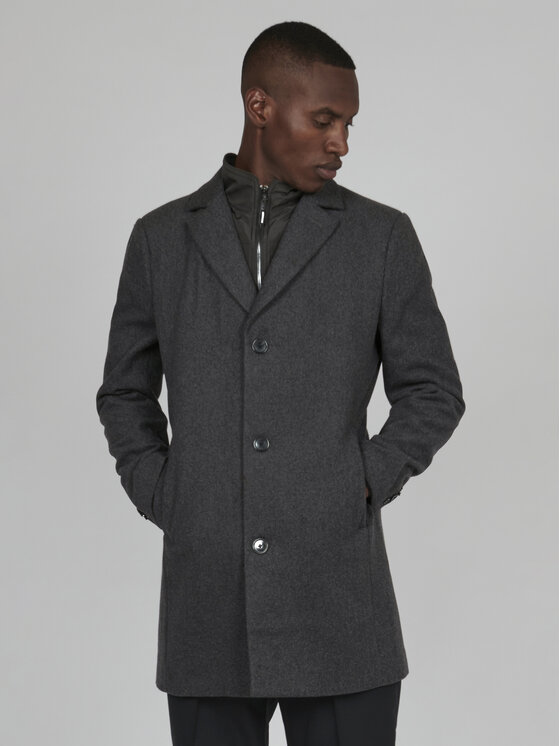 Шерстяное пальто обычного кроя Matinique, серый шерстяное пальто обычного кроя part two серый
