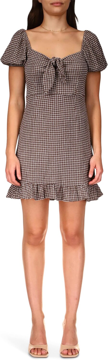 

Мини-платье в мелкую клетку East To West Sanctuary, цвет Chocolate Gingham