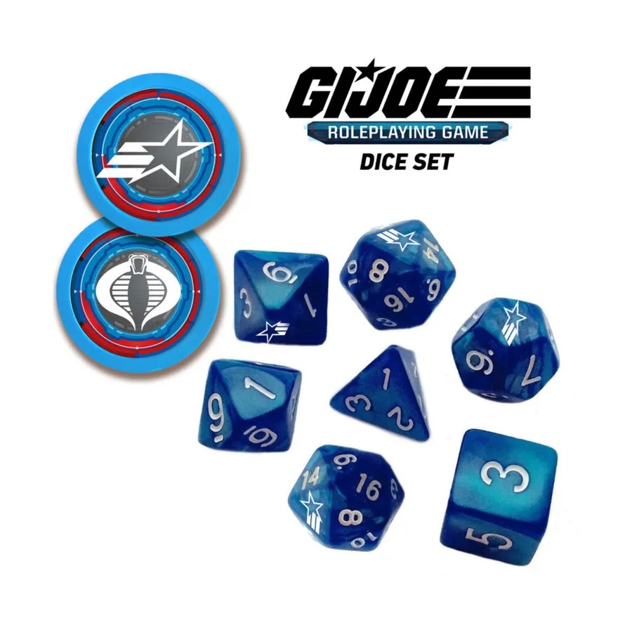 

Г.И. JOE RPG — набор кубиков (7), G.I. Joe Role Playing Game