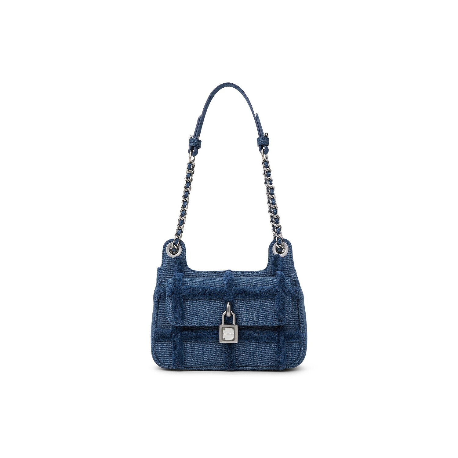 

Charles&Keith Женская сумка через плечо CHARLES & KEITH, Джинсовый синий, темно-синий деним