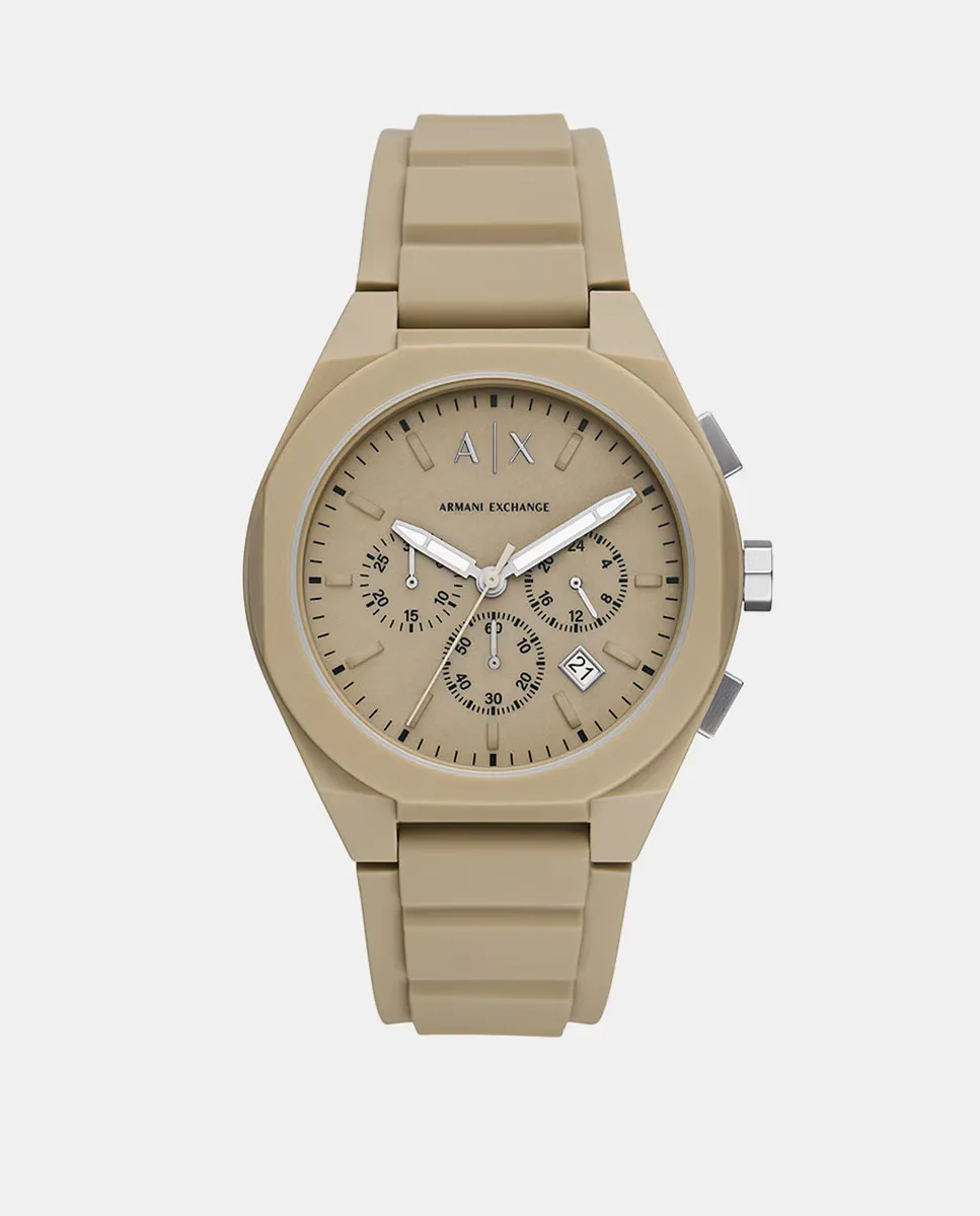 

AX4162 Коричневые силиконовые мужские часы с хронографом Armani Exchange, коричневый