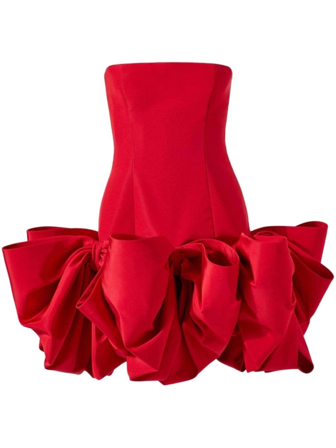 

Мини-платье с бантом Carolina Herrera, красный