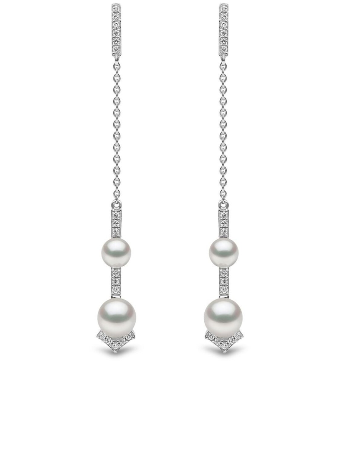 

Золотые серьги Trend с жемчугом и бриллиантами Yoko London, серебряный