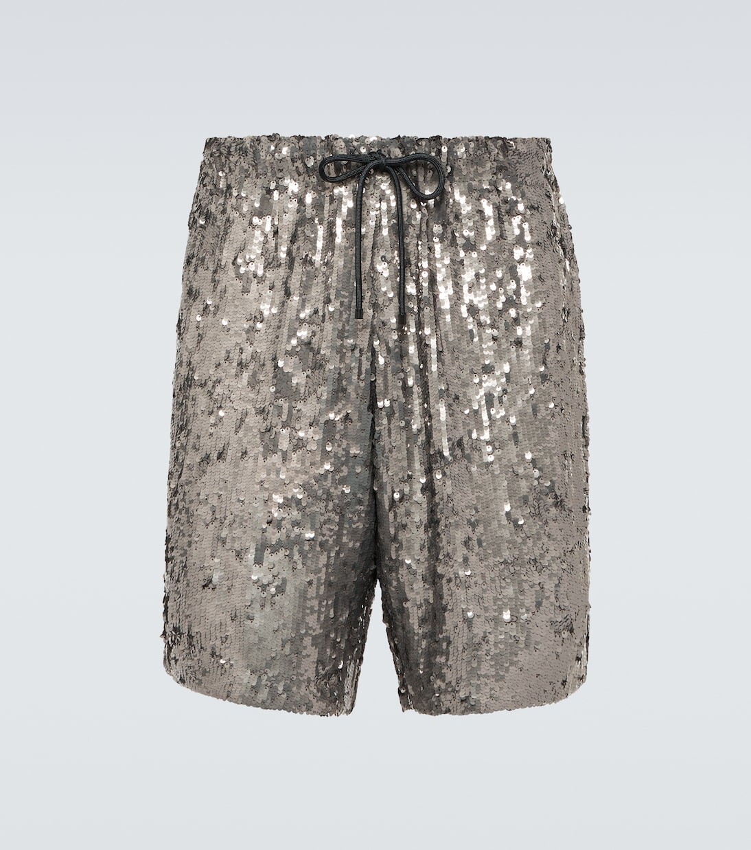 

Шорты с пайетками Dries Van Noten, серебряный