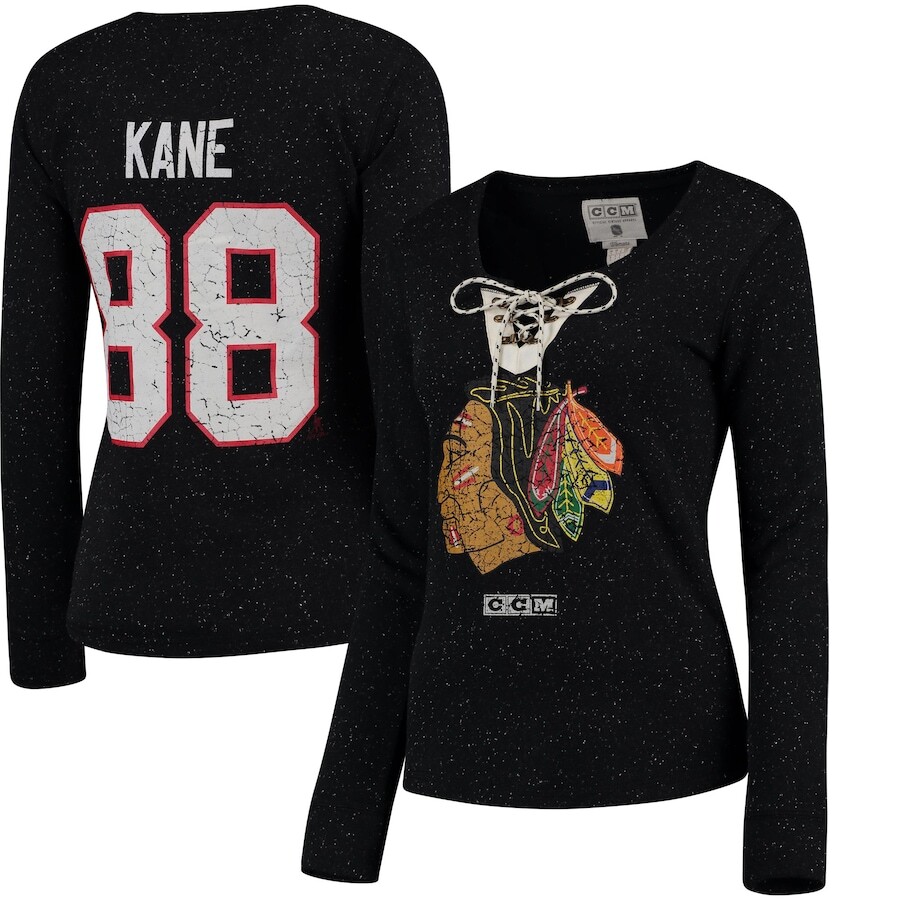 

Футболка с длинным рукавом Reebok Chicago Blackhawks, черный