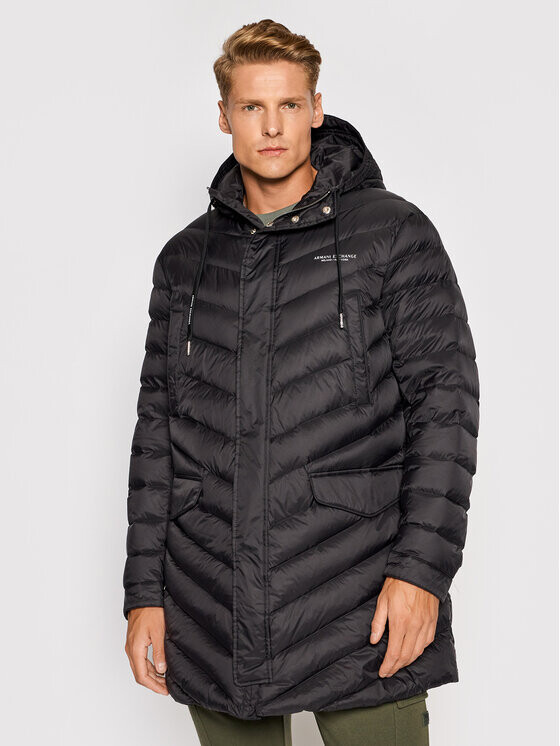 

Пуховик стандартного кроя Armani Exchange, черный