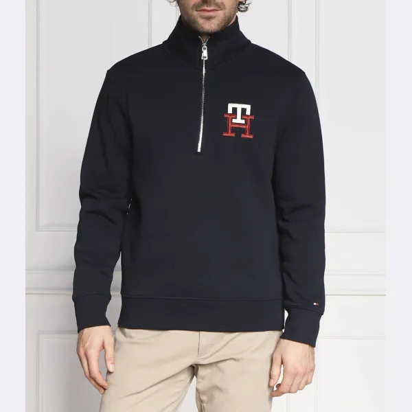 

Толстовка повседневного кроя с монограммой Tommy Hilfiger, синий