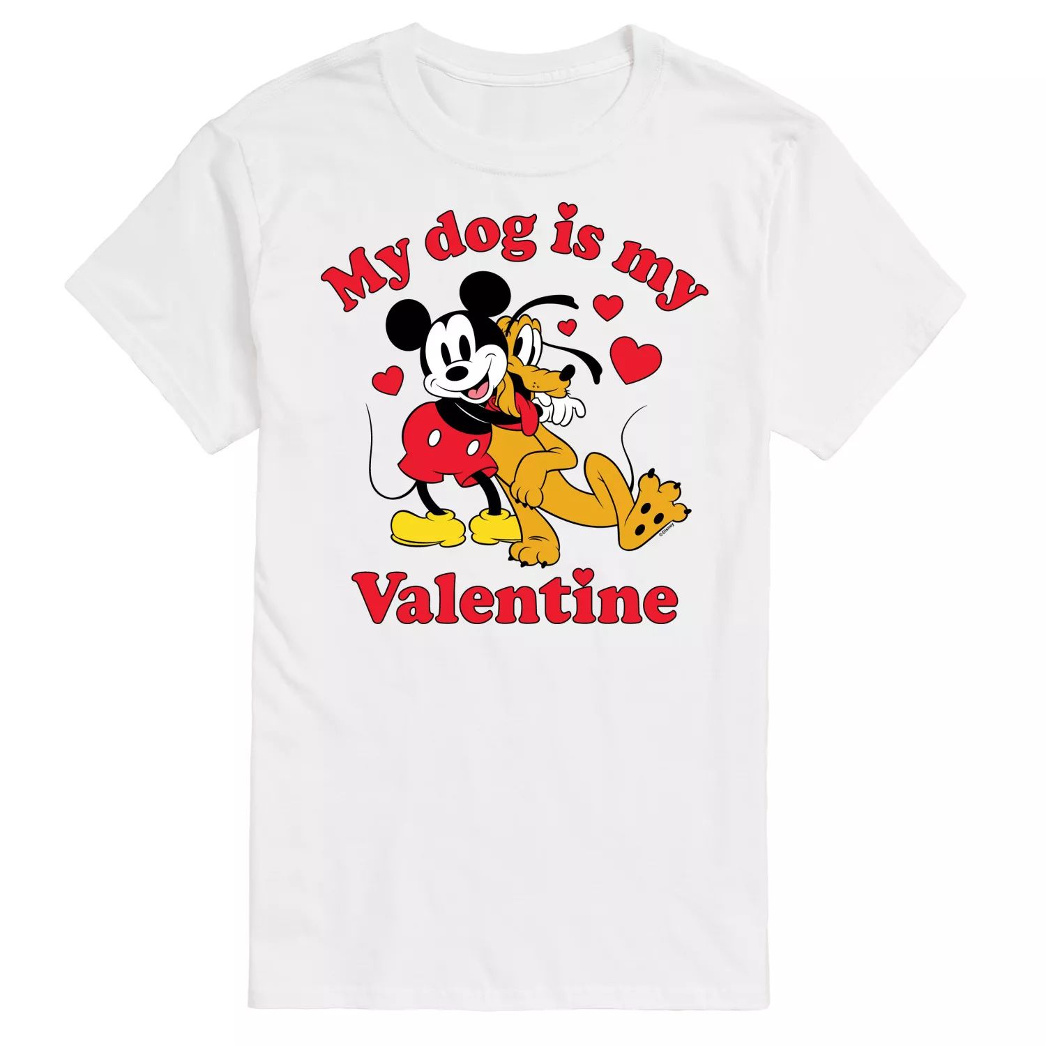 Футболка «Большая и высокая собака Диснея — Моя валентинка» License прикольная футболка с принтом моя валентинка