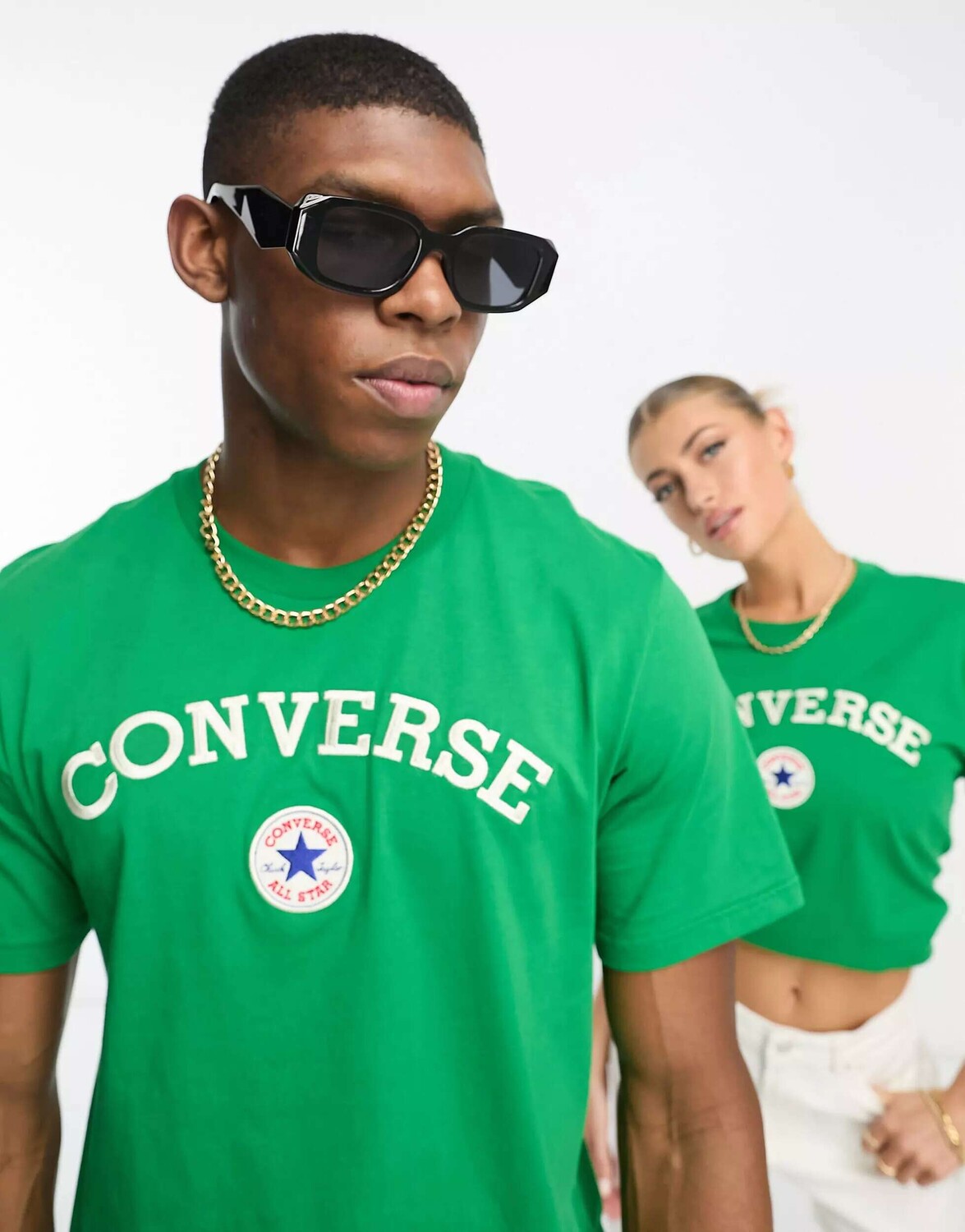 

Зеленая футболка Converse Collegiate, Зеленый
