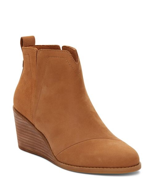 

Женские ботинки Clare Notch на танкетке с молнией TOMS, цвет Tan/Beige