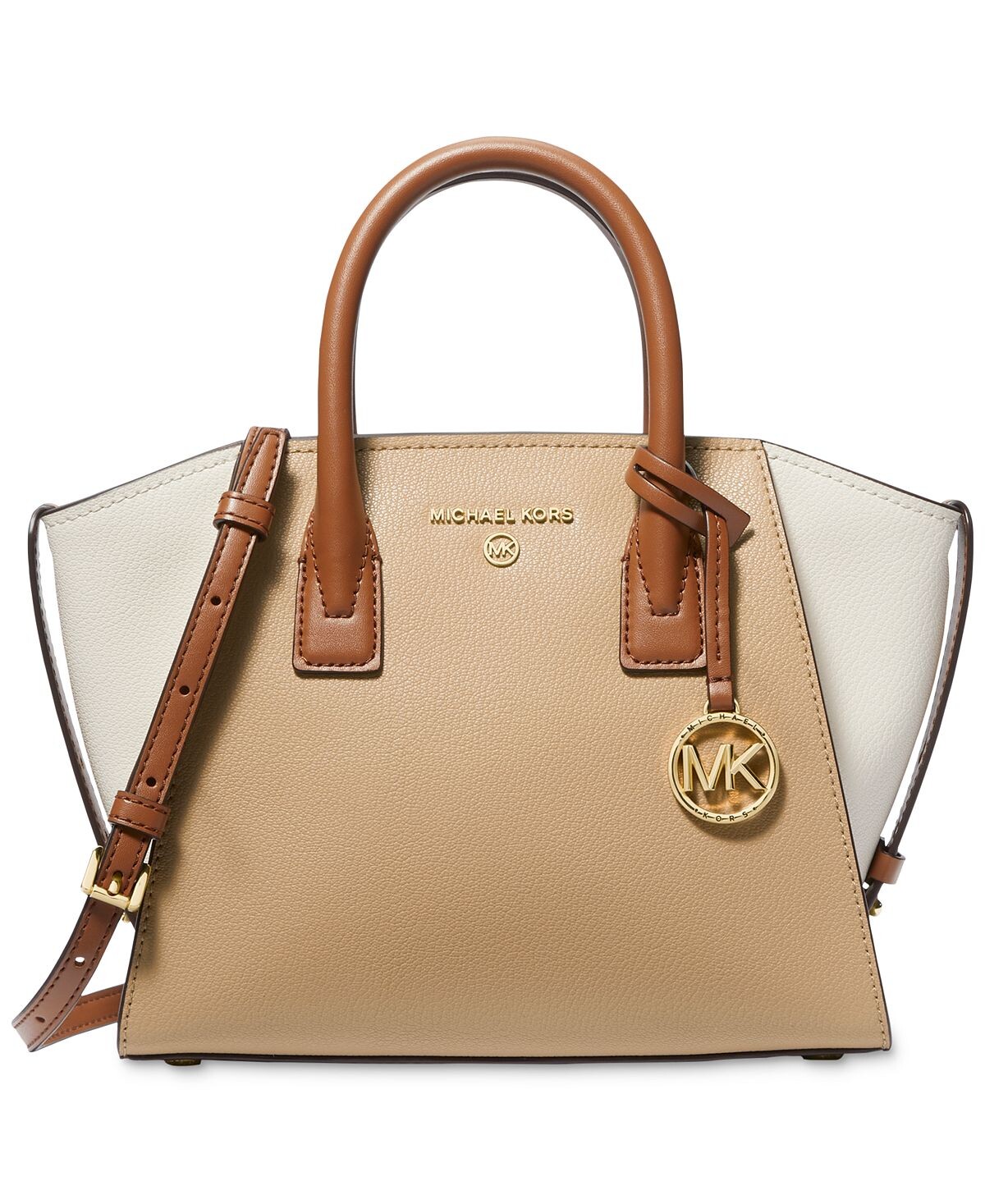 

Маленькая кожаная сумка-портфель Avril на молнии сверху Michael Kors