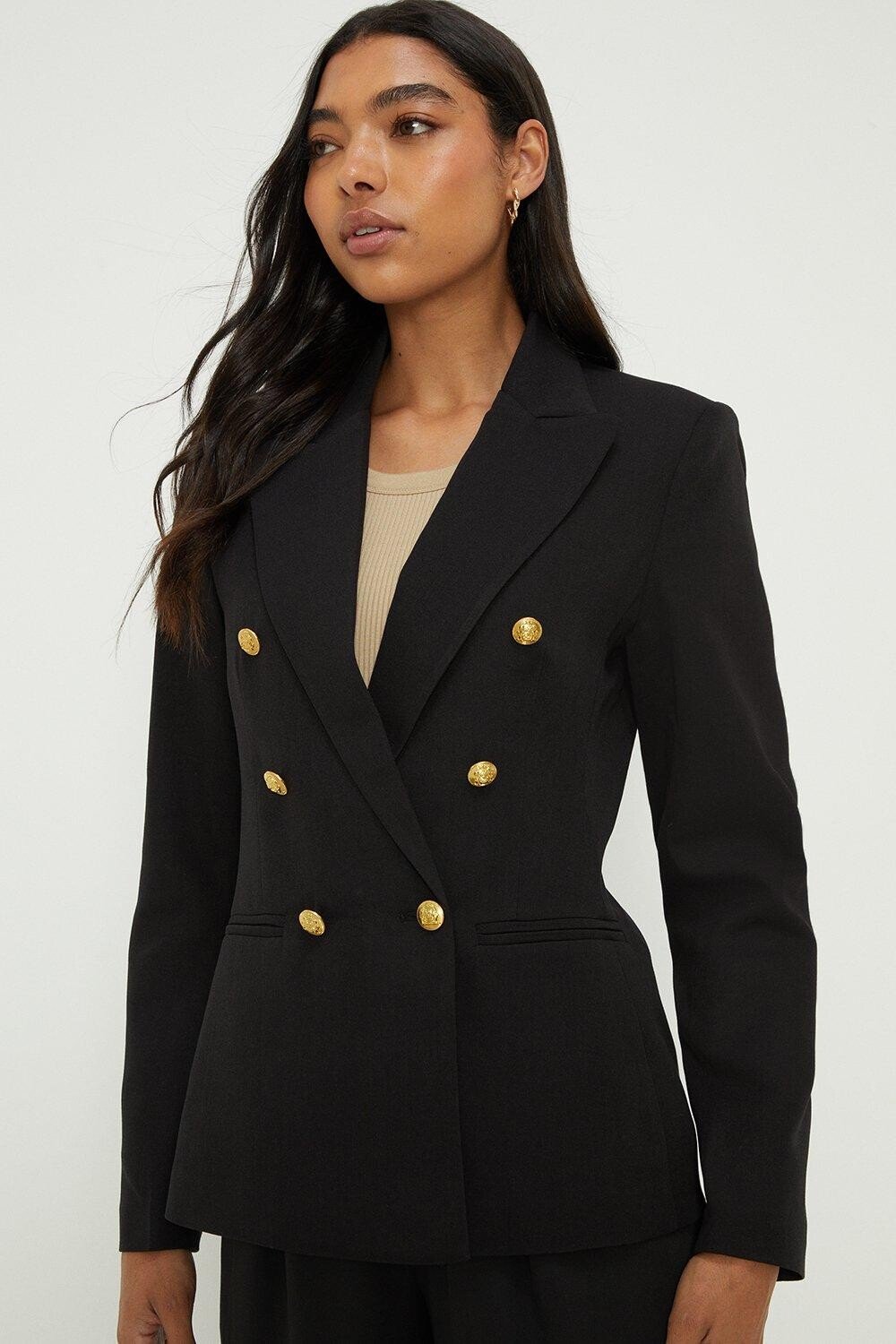 

Военный пиджак Dorothy Perkins, черный