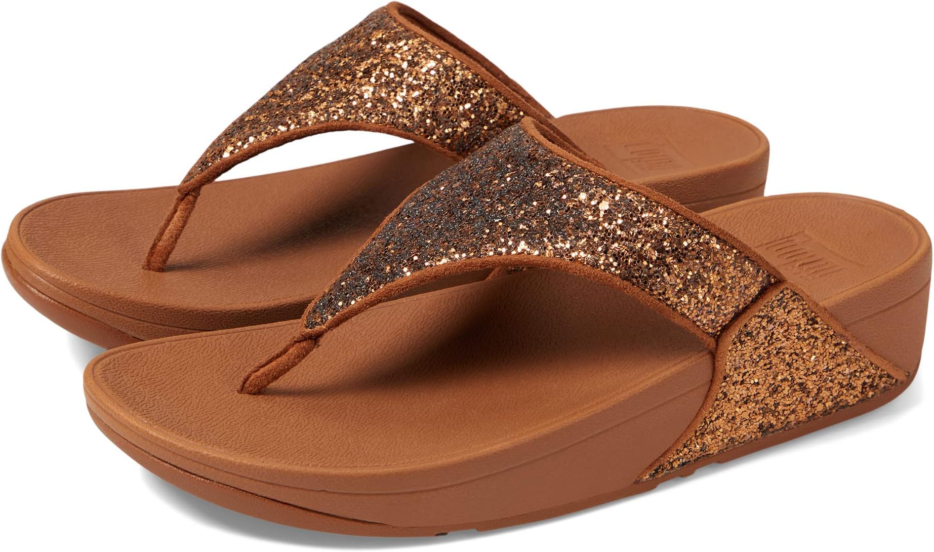 

Шлепанцы Lulu Glitter Toe-Thongs FitFlop, цвет Light Tan