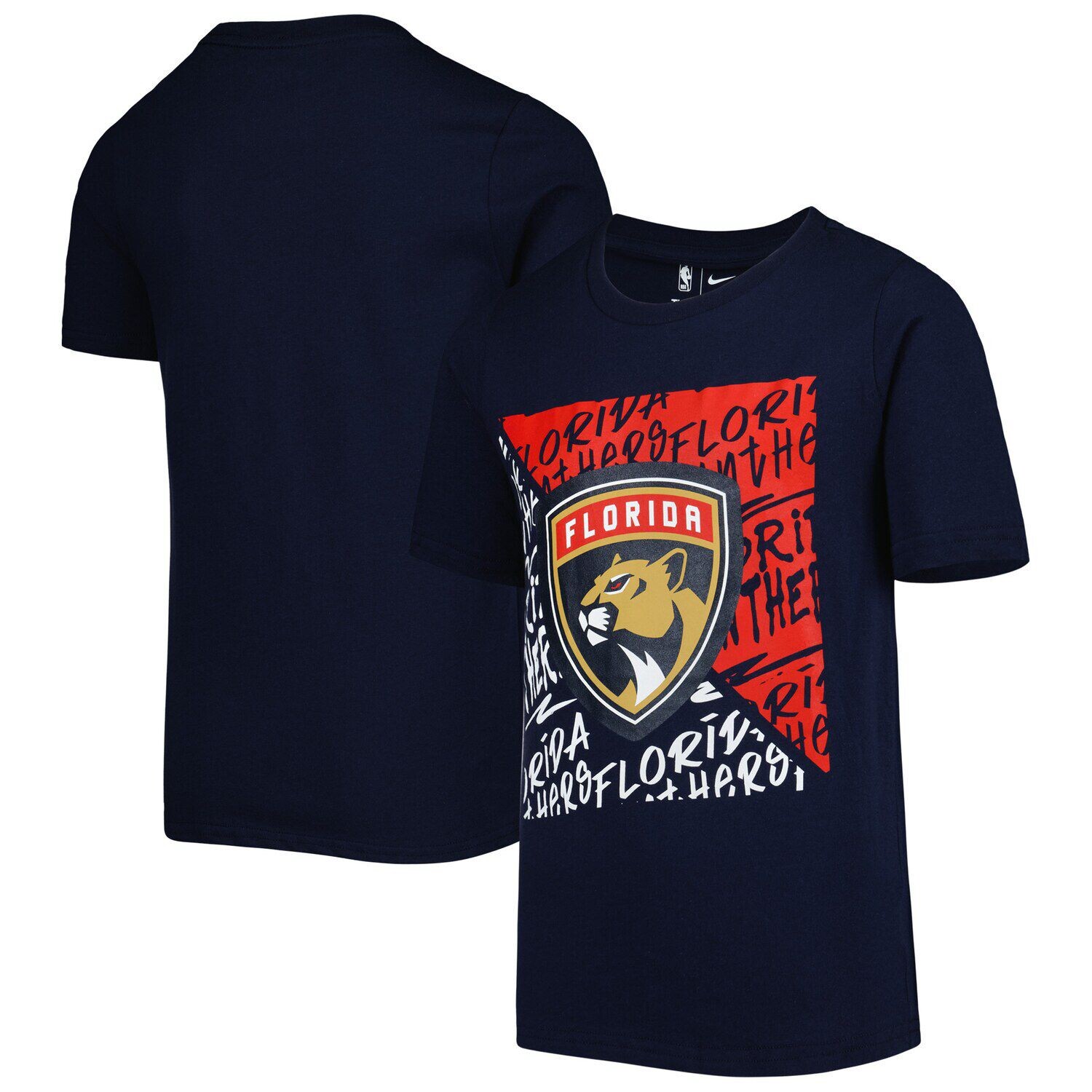 

Молодёжная футболка Navy Florida Panthers Divide Outerstuff