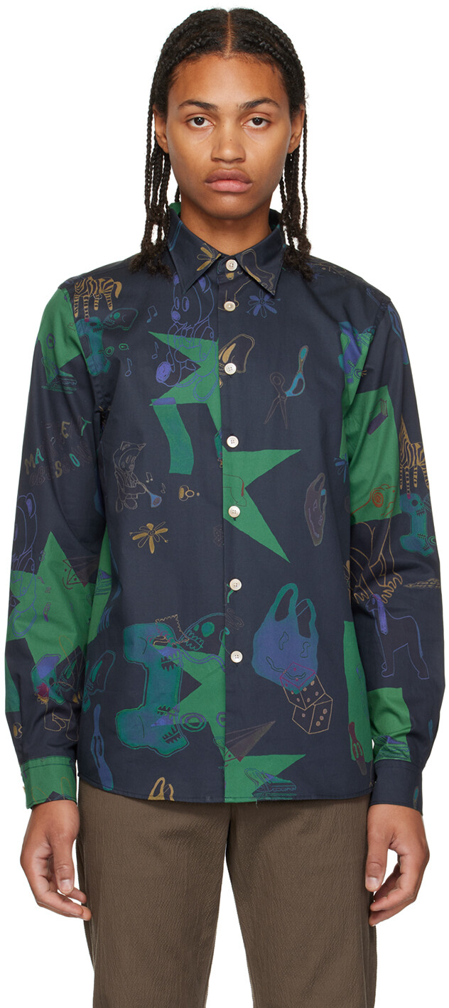 

Темно-синяя рубашка PS by Paul Smith Magnificent Obsessions