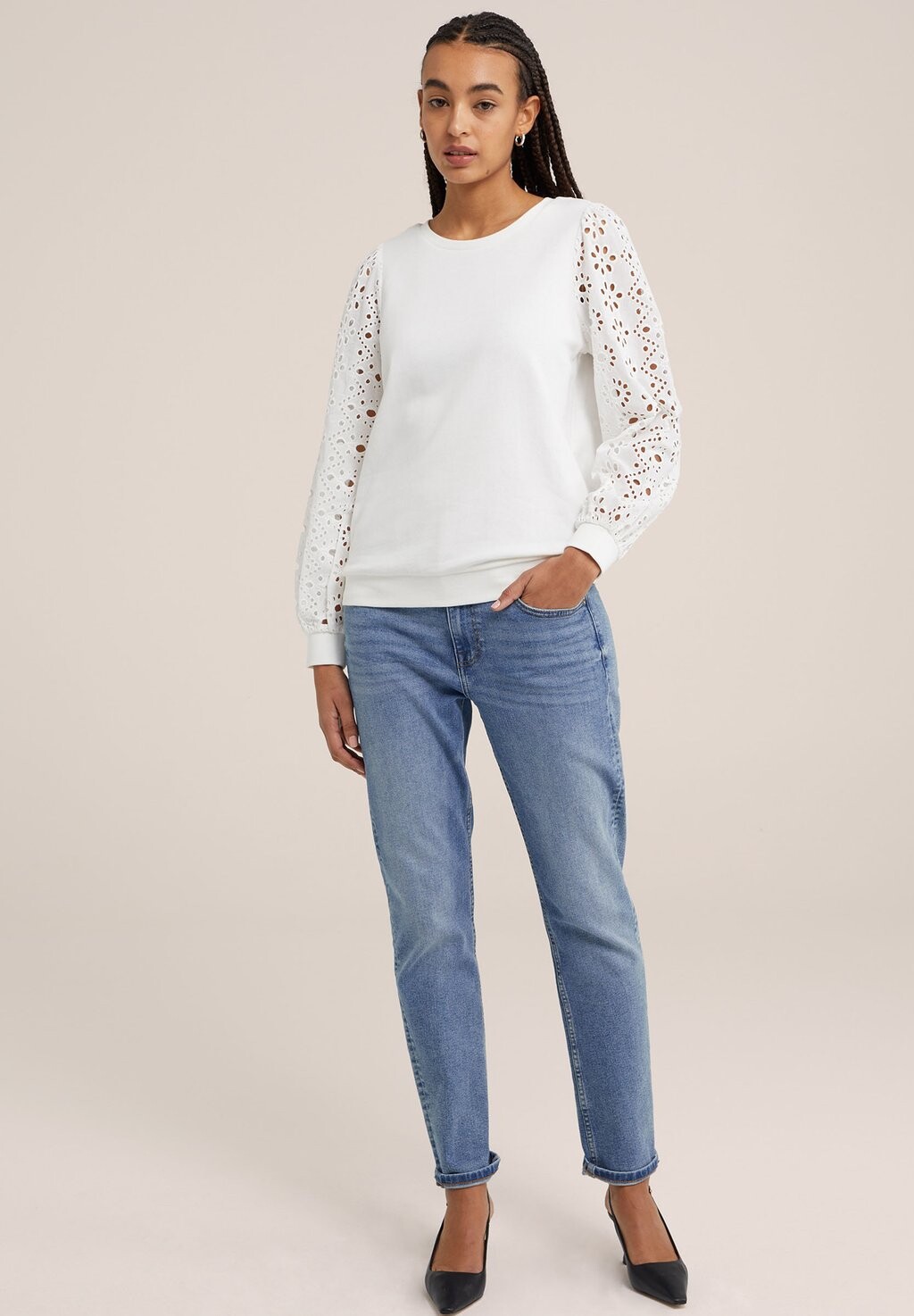 

Толстовка WE Fashion, цвет white